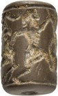 SUMERIAN.Stone cylinder seal.emdet Nasr Period.(circa 3100-2900 BC).

Weight : 2.9 gr
Diameter : 15 mm