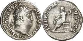(66-67 d.C.). Nerón. Denario. (Spink 1943 var) (S. 121) (RIC. 64). 3,23 g. MBC.