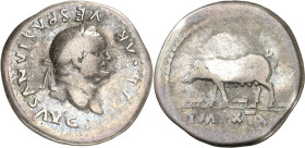 (77-78 d.C.). Vespasiano. Denario. (Spink 2292) (S. 213) (RIC. 982). 3,22 g. MBC-.