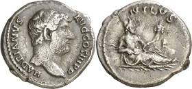 (130-133 d.C.). Adriano. Denario. (Spink 3508 var) (S. 989) (RIC. 1544). 3,24 g. MBC.