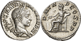 (222 d.C.). Alejandro Severo. Denario. (Spink 7894) (S. 218) (RIC. 14). 2,87 g. EBC.