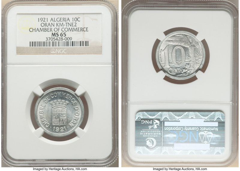 French Occupation Pair of Certified "Chamber of Commerce" Multiple Centimes Toke...