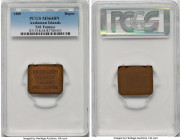 Penal Colony Fantasy Rupee 1860 MS64 Brown PCGS, KM-X1. 40 x 33mm. Estimated Mintage: 1,000. An enigmatic issue described in Unusual as being "struck ...