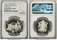 British Administration. Elizabeth II silver Proof "George Washington - Yorktown" 30 Dollars 1982 PR68 Ultra Cameo NGC, KM2. From the Archipelago Colle...
