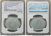 South Georgia. Compania Argentina de Pesca "Whaling Station" Krone Token ND (1908-1914) MS61 NGC, ROSSI as manufacturer. 39x32mm. Struck to purchase a...