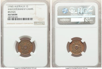 Internment Camp bronze Shilling Token ND (1943) AU58 Brown NGC, KM-Tn3. From the Archipelago Collection 

HID09801242017

© 2022 Heritage Auctions | A...