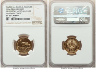 Republic gold Proof "Common Crane" 50 Rubles 2006 PR69 Cameo NGC, KM125. Mintage: 3000. Prypiatsky National Parks series. From the Archipelago Collect...