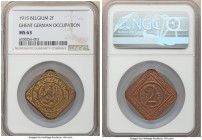 Ghent. German Occupation 2 Franken 1915 MS63 NGC, KM-Tn4. From the Archipelago Collection 

HID09801242017

© 2022 Heritage Auctions | All Rights Rese...