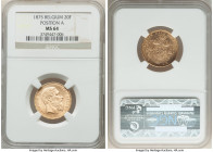 Leopold II gold 20 Francs 1875 MS64 NGC, KM37. Position A variety. From the Archipelago Collection 

HID09801242017

© 2022 Heritage Auctions | All Ri...