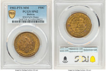 Republic brass Pattern 50 Centavos 1902 PTS-MM SP62 PCGS, Potosi mint, KM-Pn56. From the Archipelago Collection 

HID09801242017

© 2022 Heritage Auct...