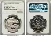 Republic palladium Proof "Eagle" Medallic Ounce 1990 PR68 Ultra Cameo NGC, KM-X5 var. (unlisted in Palladium). From the Archipelago Collection 

HID09...