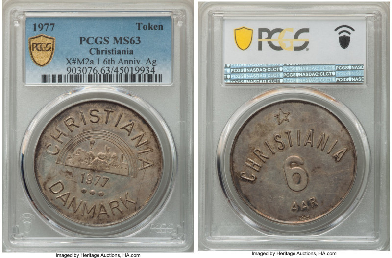 Free State Token 1977 MS63 PCGS, KM-XM2a.1. A large issue from this instantly re...