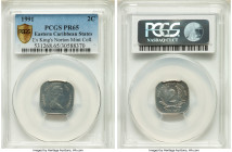 British Colony. Elizabeth II Proof 2 Cents 1991 PR65 PCGS, KM11. Unlisted in the Standard Catalog in this finish. Ex. Kings Norton Mint Collection Fro...