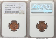 Republic "Civil War" 5 Pennia 1918 MS64 Red and Brown NGC, KM21. Knot centered variety. From the Archipelago Collection 

HID09801242017

© 2022 Herit...
