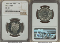 Republic Essai 10 Centimes 1848 MS63+ NGC, Maz-1308A. Glassy, reflective fields. From the Archipelago Collection 

HID09801242017

© 2022 Heritage Auc...