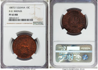 Republic bronze Proof Essai 10 Centimes 1887-E PR63 Red and Brown NGC, KM-XE1. From the Archipelago Collection 

HID09801242017

© 2022 Heritage Aucti...