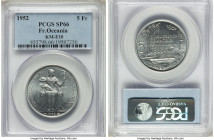French Overseas Territory Specimen Essai 5 Francs 1952-(a) SP66 PCGS, Paris mint, KM-E10. From the Archipelago Collection 

HID09801242017

© 2022 Her...