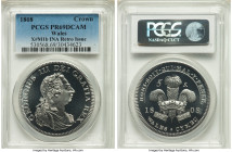 George III aluminum Proof INA Retro Fantasy Issue "Wales" Crown 1808-Dated (2007) PR69 Deep Cameo PCGS, KM-XM1b. Mintage: 700. From the Archipelago Co...