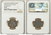 Elizabeth II bi-metallic Specimen Pattern Euro ND-HEATON SP63 NGC, Heaton mint, KM-Unl. A choice example of this elusive issue punctuated by amber ton...