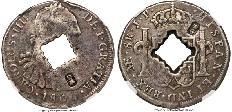 British Occupation Countermarked 9 Livres ND (1811) VG10 NGC, KM25, Prid-2, Lec-...
