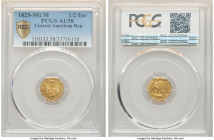 Central American Republic gold 1/2 Escudo 1825 NG-M AU58 PCGS, Nueva Guatemala mint, KM5. From the Archipelago Collection 

HID09801242017

© 2022 Her...