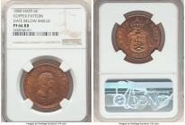 Faustin I copper Proof Pattern 6 Centimes 1850 PR66 Red and Brown NCG, KM-Pn47. Date below shield variety. From the Archipelago Collection 

HID098012...