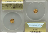 Shaybanid. Abd Allah II (AH 991-1006 / AD 1583-1598) gold 1/4 Mithqal ND XF45 ANACS, No mint (Badakhshan), A-2994. From the Archipelago Collection 

H...
