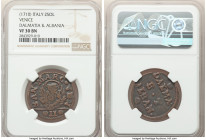 Venice - Dalmatia & Albania. Overseas Possession Gazzetta (2 Soldi) ND (1691-1709) VF30 Brown NGC, KM9. From the Archipelago Collection 

HID098012420...