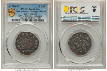 Venice - Islands of Levant. Overseas Possession Gazzetta (2 Soldi) ND (1710-1797) Fine Details (Environmental Damage) PCGS, KM3. From the Archipelago ...