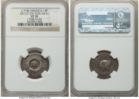British Colony Counterstamped 10 Pence ND (1758) VF30 NGC, KM3, Prid-7. Host: Peru Ferdinand VI Real 1758 LM-JM (cf. KM52); Counterstamp: GR in incuse...