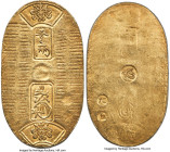 Manen gold Koban (Ryo) ND (1860-1867) AU, Edo mint, KM-C22d, JNDA 09-23, Hartill-8.26. 36x20mm. 3.32gm. Sold with JNDA COA #60118. From the Archipelag...