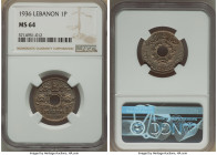 French Protectorate Piastre 1936-(a) MS64 NGC, Paris mint, KM3. From the final year of this type, a choice piece wrapped in champagne shimmer. From th...