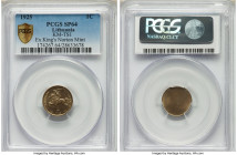 Republic Specimen Uniface Obverse Trial Strike Centas 1925 SP64 PCGS, KM-TS1. Ex. Kings Norton Mint Collection From the Archipelago Collection 

HID09...