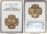 Republic gold "Independence Anniversary" 500 Ouguiya 1975 MS65 NGC, KM7. From the Archipelago Collection 

HID09801242017

© 2022 Heritage Auctions | ...