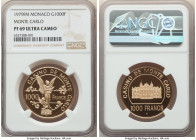Monte Carlo. Rainier III gold Proof 1000 Francs 1979-FM PR69 Ultra Cameo NGC, Franklin mint, KM-Unl. Struck to commemorate the 100th anniversary of th...