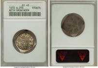 Groningen & Ommeland. Provincial Klippe 6-1/4 Stuivers 1672 XF45 ANACS, KM24. From the Archipelago Collection 

HID09801242017

© 2022 Heritage Auctio...