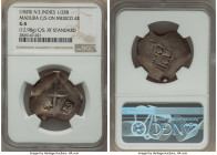 Madura Island. Sumenep Counterstamped 1/2 Real Batu ND (1820) G4 NGC, KM196.1, cf. KM40 (for host). 12.98gm. Displaying "Sumenep" counterstamp (XF Sta...