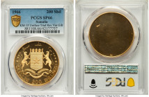 Republic gilt Uniface Reverse Specimen Trial 200 Shillings 1966 SP66 PCGS, cf. KM13 (for type). From the Archipelago Collection 

HID09801242017

© 20...