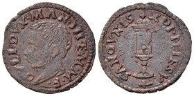 MANTOVA. Guglielmo Gonzaga (1550-1587). Quattrino Cu (1,08 g). MIR 528/1. Ottima conservazione per la tipologia. SPL
