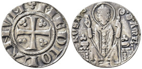 MILANO. Prima Repubblica (1250-1310). Ambrosino ridotto Ag (1,79 g). mIR 68/1. qBB