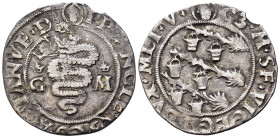 MILANO. Galezzo Maria Sforza (1466-1476). Grosso da 5 Soldi. Ag (2,45 g). MIR 204; Crippa 10. BB