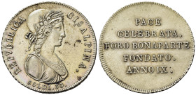 MILANO. REPUBBLICA CISALPINA (1797-1802). 30 Soldi anno IX (1801) Ag (7,32 g). MIR 478; Crippa 2; CNI 2. SPL+