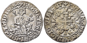 NAPOLI. Roberto d'Angiò (1309-1343). Gigliato Ag (3,77 g). SPL