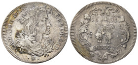 NAPOLI. Carlo II di Spagna (1674-1700). Tarì da 20 grana 1691. Ag. Magliocca 22. BB+
