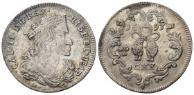 NAPOLI. Carlo II di Spagna (1674-1700). Tarì da 20 grana 1693. Ag. Magliocca 24. BB+