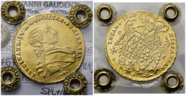 NAPOLI. Ferdinando IV di Borbone (1759-1816). 6 Ducati 1767. Au. Magliocca 195. Periziata Gaudenzi SPL+/qFDC