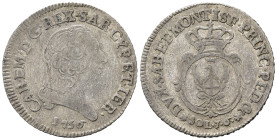 SAVOIA. Carlo Emanuele III (1730-1773). Torino. 7,6 soldi 1756. Mi. MIR 950/b. SPL