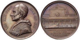 Medaglie Papali. Leone XIII (1878-1903). Medaglia 1889 anno XII - Restauri al Chiostro Lateranense. AE (39,47 g). Bartolotti E889. Rara. 500 esemplari...