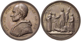 Medaglie Papali. Leone XIII (1878-1903). Medaglia 1896 anno XIX - Unità della chiesa. AE (37,60 g). Modesti 268. Rara. 500 esemplari. qFDC