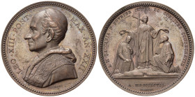 Medaglie Papali. Leone XIII (1878-1903). Medaglia 1897 anno XXII - Canonizzazione del 1897. AE (38,77 g). Bartolotti E 899. Rara. 500 esemplari. qFDC